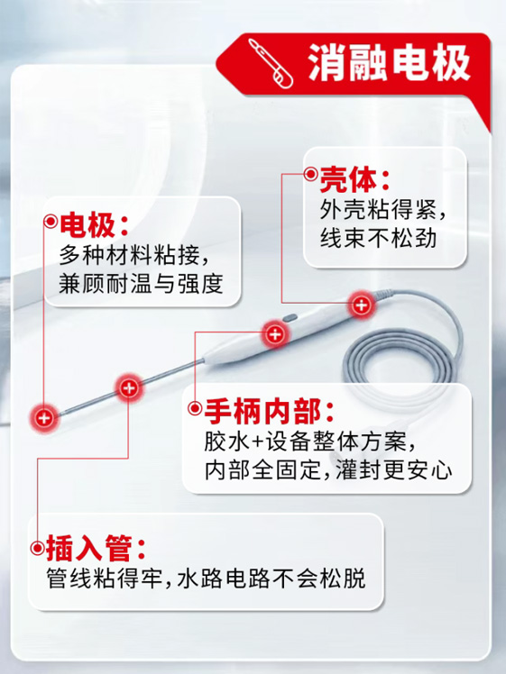 消融电极粘接案例
